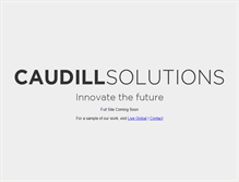 Tablet Screenshot of caudillwebsolutions.com